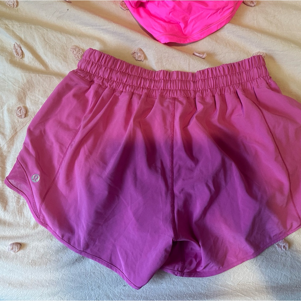 lululemon hotty hot low rise lined shorts. 4”